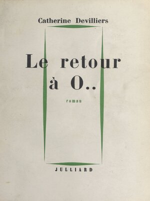 cover image of Le retour à 0